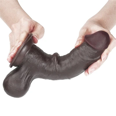 Braon realistični dildo 19cm LVTOY00512