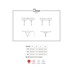 Čipkasti crni halteri XXL veličine OBSES00627