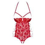 Čipkasti crveni bebi dol S/M veličine OBSES01683