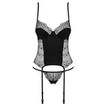 Čipkasti korset i čipkaste tange u L/XL veličini OBSES01501 Čipkasti korset i čipkaste tange u L/XL veličini OBSES01501