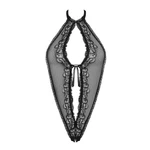 Čipkasti providni crni bodi S/M veličine OBSES00128