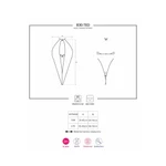 Čipkasti providni crni bodi S/M veličine OBSES00128