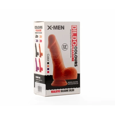 Crni realistični dildo 19cm XMEN000107