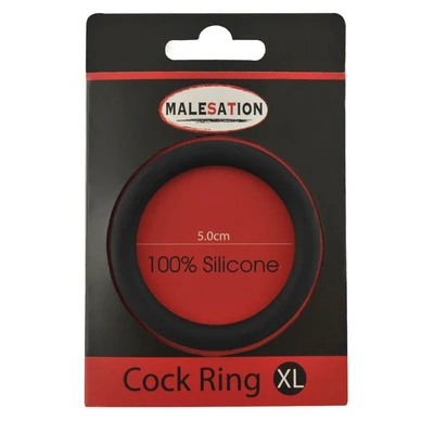 Crni silikonski penis prsten XL MALESA0022