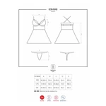 Crvena jebozovna haljina sa crvenim tangama L/XL veličine OBSES00156