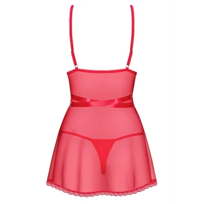 Crvena providna spavaćica L/XL veličine OBSES01409