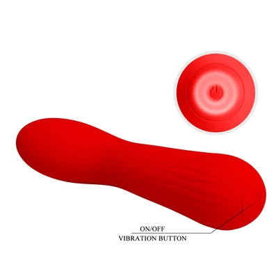 Crveni vibrator za stimulaciju G tačke 15cm DEBRA01658