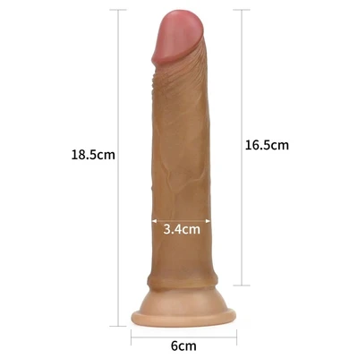 Dildo 18cm sa vakum postoljem LVTOY00491