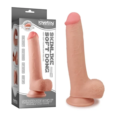 Dildo 23cm sa testisima LVTOY00286