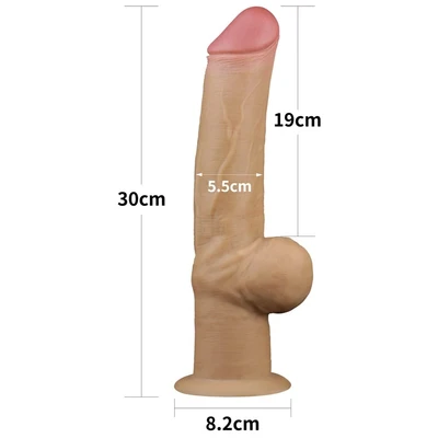 Dildo sa vakuum postoljem 30cm LVTOY00550