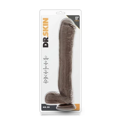 Dildo u boji čokolade 23cm BLUSH00610