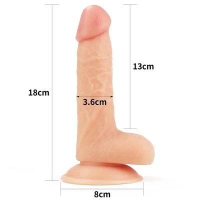 Dildo u boji kože 18cm LVTOY00442