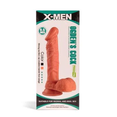 Dildo u boji kože sa izraženim venama 17cm XMEN000045