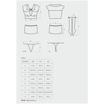 Erotski kostim studentkinje S/M veličine OBSES00851