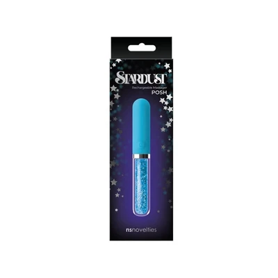 Mini vibrator za klitoris sa plavim kristalima NSTOYS0833