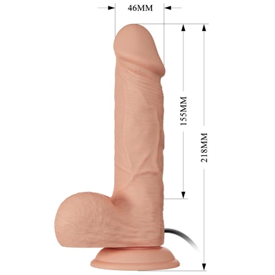 Penis vibro dildo 22cm sa rastegljivom kožicom DEBRA01573