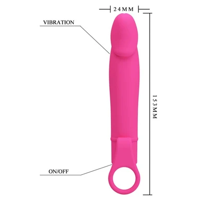 Pink vibrator 15cm DEBRA01299