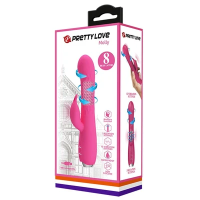 Pink vibrator rotirajući DEBRA01260