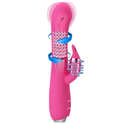 Pink vibrator rotirajući DEBRA01260