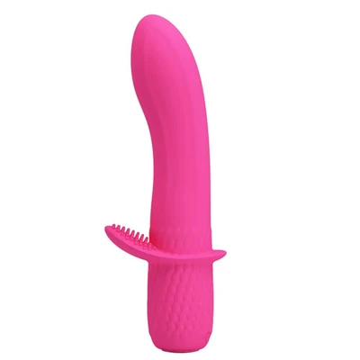 Pink vibrator sa masažerom klitorisa DEBRA01221