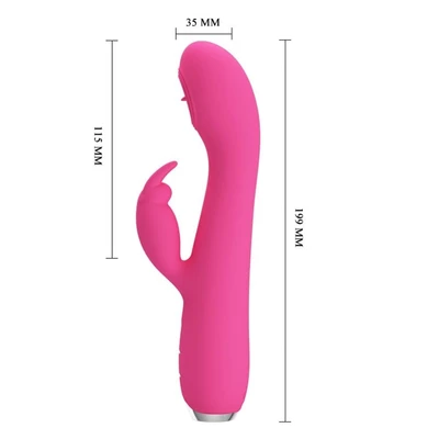 Pink vibrator za klitoris i G tačku DEBRA01386