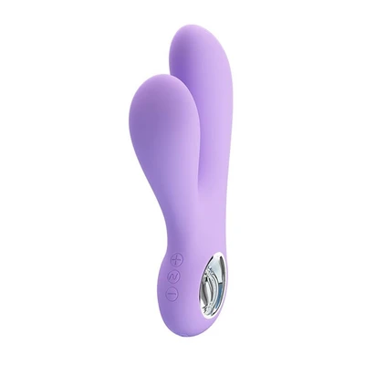 Pink vibrator za klitoris i G tačku ljubičasti DEBRA01437