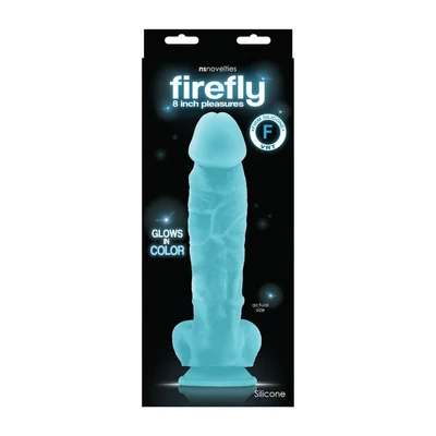 Plavi dildo koji sija u mraku 24cm NSTOYS0709