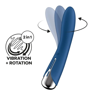 Plavi vibrator za G tačku SATISFY441