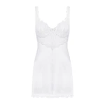 Prelepa bela nežna čipkasta spavaćica S/M veličine OBSES01857