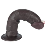 Realistični crni dildo sa pomerivom kožicom 21cm LVTOY00744