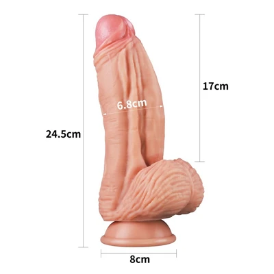 Realistični dildo u boji kože 25cm LVTOY00546