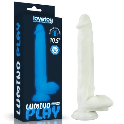 Realistični fluorescentni dildo 27cm LVTOY00692