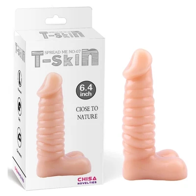 Rebrasti dildo u boji kože 16cm CHISA00123