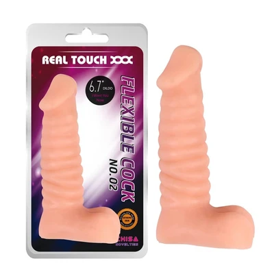 Rebrasti dildo u boji kože 17cm CHISA00085