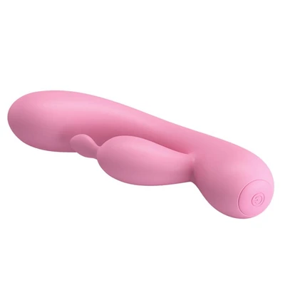 Roze delfin vibrator za G tačku i klitoris DEBRA01236