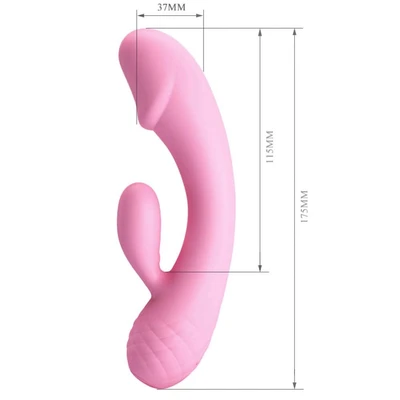 Roze vibrator za G tačku i klitoris DEBRA01255