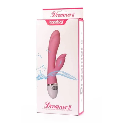 Roze vibrator za G tačku i klitoris LVTOY00100