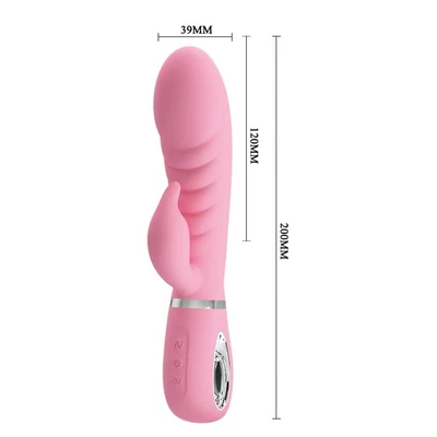 Roze vibrator za klitoris i G tačku DEBRA01215