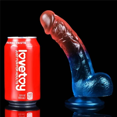 Šareni realistični dildo 20cm LVTOY00416