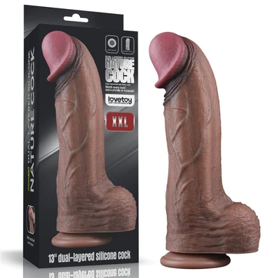 Silikonski dildo realističnog izgleda 33cm LVTOY00639