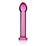 Stakleni pink dildo 16cm LVTOY00232