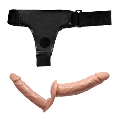 Strap On dupli realistični dildo DEBRA01544