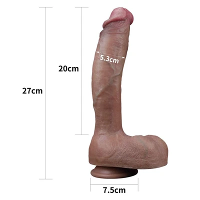 Veliki braon dildo 26cm LVTOY00555