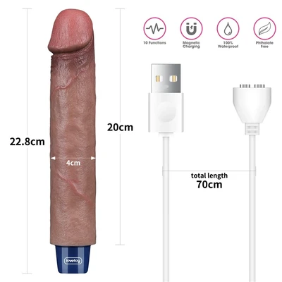 Veliki realistični vibro dildo 23cm LVTOY00713