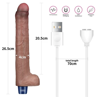 Veliki realistični vibro dildo 27cm LVTOY00715