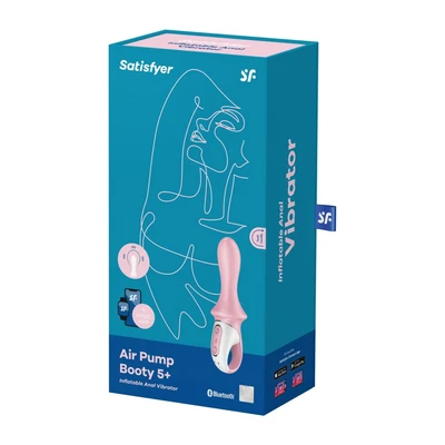 Vibrator na naduvavanje sa aplikacijom pink SATISFY374