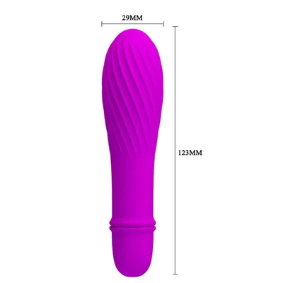 Vibrator za klitoris 12cm ljubičasti DEBRA01321