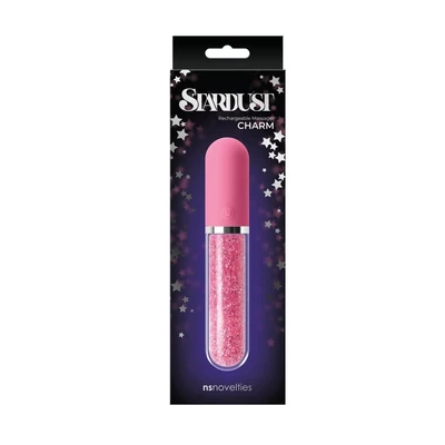 Vibrator za klitoris sa pink kristalima NSTOYS0836