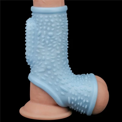 Vibrirajući penis prsten za testise i koren penisa 13cm plavi LVTOY00662