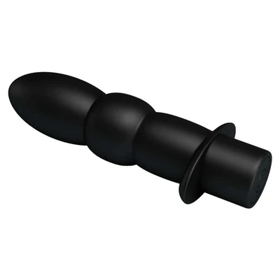 Vibro analni dildo 11cm crni DEBRA01350